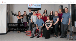 Desktop Screenshot of evolutionphysiotherapy.com